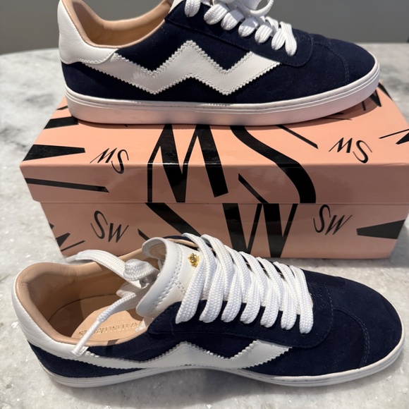 Stuart Weitzman Daryl Sneaker – Nice Blue Suede – Size 6 (EU 36) - Picture 7 of 7